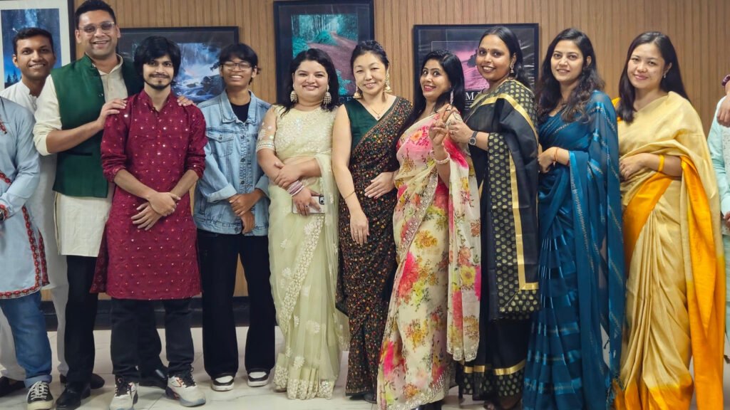 karma staff team in ethnic dress